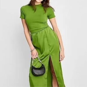 A New Day Green Maxi Skirt
